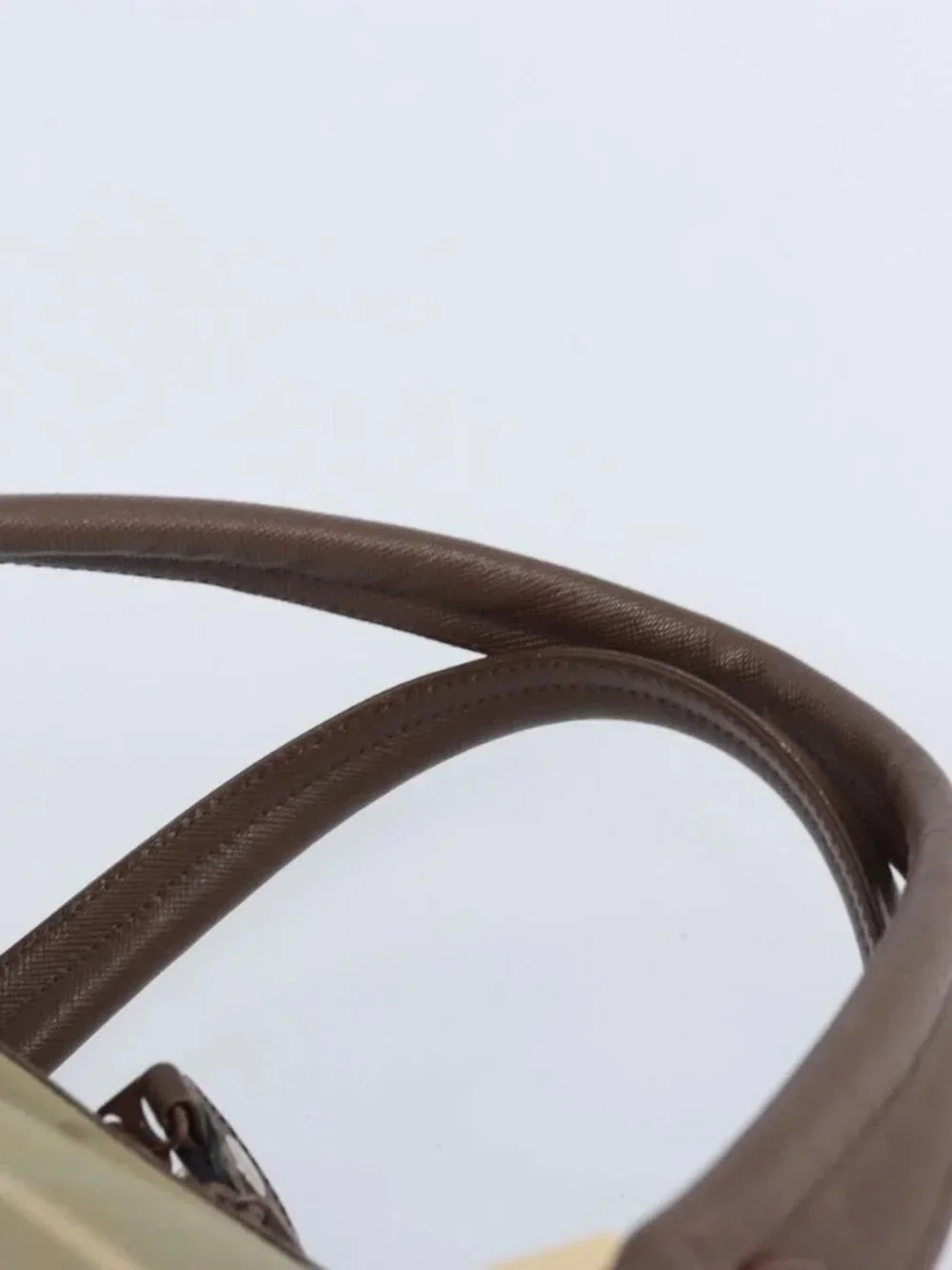 Burberrys Nova Check Boston Bag Canvas Beige Gold - Picture 9 of 16